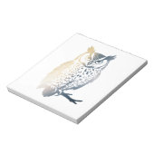 Uil Wildlife Natuur Illustratie Silhouette Stijl Notitieblok (Linkerzijde)