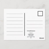 Uil (wit) - Briefkaart (Achterkant)