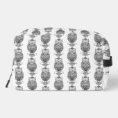 Uil (wit) - Dopp Kit Toilettasje (Achterkant)