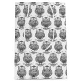 Uil (wit) - Geschenkzak Medium Cadeauzakje (Voorkant)