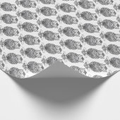 Uil (wit) - Inpakpapier (Hoek)