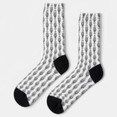 Uil (wit) - Premium Soks Sokken (Links)