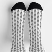 Uil (wit) - Premium Soks Sokken (Top)