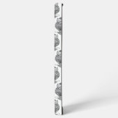 Uil (wit) - Samsung Case Galaxy Hoesje (Linkerkant)