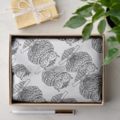 Uil (wit) - Weefselpapier Tissuepapier (Geschenk)