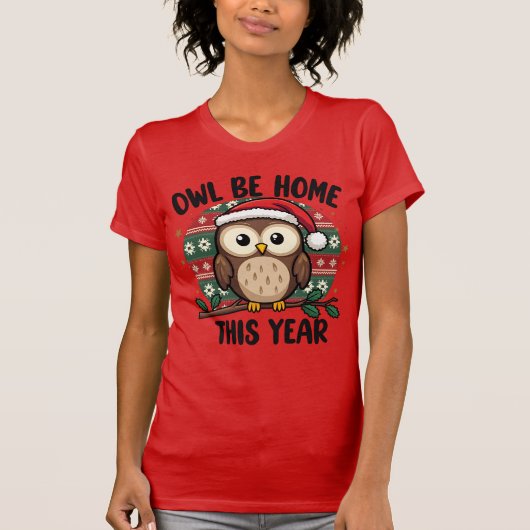 Uil wordt dit jaar thuis t-shirt (Voorkant)
