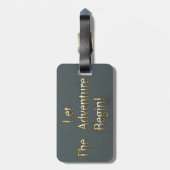 Uil zal altijd van je houden bagagelabel (Achterkant verticaal)