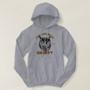 Uil, zich wijs maar meestal chagrijnig voelen hoodie