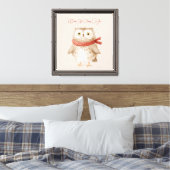 Uil Ziet U Canvas Afdruk (Insitu (Slaapkamer))