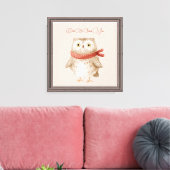 Uil Ziet U Canvas Afdruk (Insitu (Woonkamer))
