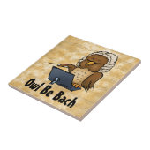 Uil zijn als Bach Tegeltje (Zijkant)