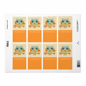 Uil Zomer Liefdesbrieven Boekplaatjes Labels (Full Sheet)