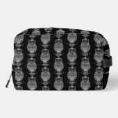Uil (zwart) - Dopp Kit Toilettasje (Achterkant)
