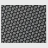 Uil (zwart) - Inpakpapier (Vlak)