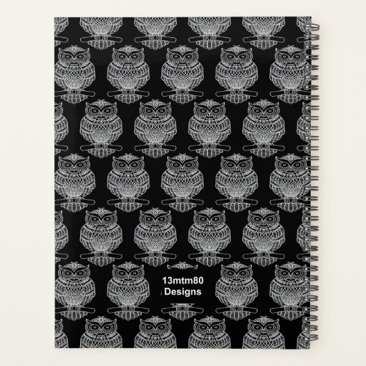 Uil (zwart) - Planner (Achterkant)