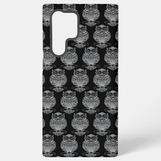 Uil (zwart) - Samsung Case Galaxy Hoesje