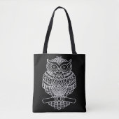 Uil (zwart) - Totaal Tote Bag (Voorkant)