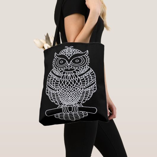 Uil (zwart) - Totaal Tote Bag (Dichtbij)