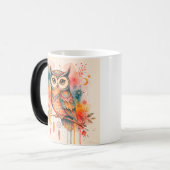 uilen boho aquarel mokken (Voorkant links)