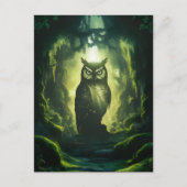 Uilen Bospad Briefkaart (Voorkant)