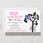 Uilen - Casual Funny Wedding Invites Kaart (Voorkant)