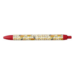Uilen en de oogst van de herfst zwarte inkt pen