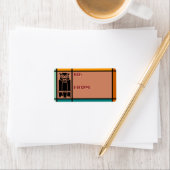 Uilen en Eagles-Adobe, Zwart, Blauwgroen, Sinaasap Etiket (Insitu)