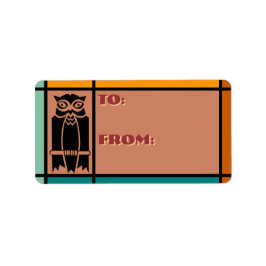 Uilen en Eagles-Adobe, Zwart, Blauwgroen, Sinaasap Etiket