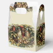 Uilen en elffeeën Natuur Illustratie Bedankdoosjes (Geopend)