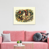 Uilen en elffeeën Natuur Illustratie Canvas Afdruk (Insitu (Woonkamer))