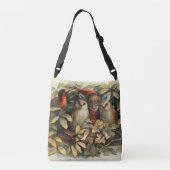 Uilen en elffeeën Natuur Illustratie Crossbody Tas (Achterkant)