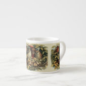 Uilen en elffeeën Natuur Illustratie Espresso Kop (Voorkant rechts)