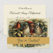 Uilen en elffeeën Natuur Illustratie Kaart (Voorkant / Achterkant)