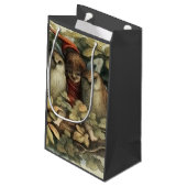 Uilen en elffeeën Natuur Illustratie Klein Cadeauzakje (Achterkant Gekanteld)