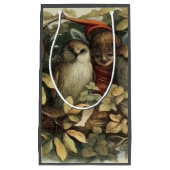 Uilen en elffeeën Natuur Illustratie Klein Cadeauzakje (Voorkant)