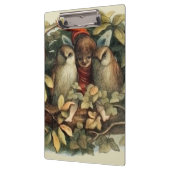 Uilen en elffeeën Natuur Illustratie Klembord (Links)