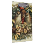 Uilen en elffeeën Natuur Illustratie Klembord (Rechts)