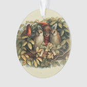 Uilen en elffeeën Natuur Illustratie Ornament (voorkant)