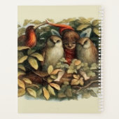Uilen en elffeeën Natuur Illustratie Planner (Achterkant)