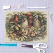 Uilen en elffeeën Natuur Illustratie Tissuepapier (Craft)