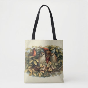 Uilen en elffeeën Natuur Illustratie Tote Bag