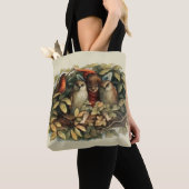 Uilen en elffeeën Natuur Illustratie Tote Bag (Dichtbij)