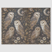 Uilen en manen Retro Decoupage Tissuepapier (Voorkant)