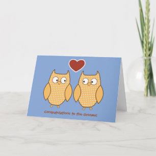Uilen Gay Wedding Kaart voor Grooms