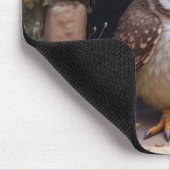 Uilen graven in een grot muismat (Hoek)