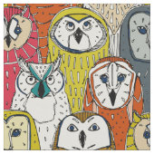 uilen herfst stof (Close Up)