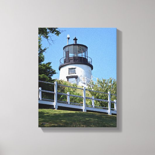 Uilen hoofd vuurtoren, Maine Canvas Print (Voorkant)