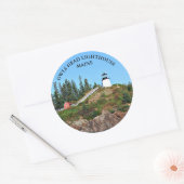 Uilen hoofd vuurtoren, Maine ronde Stickers (Envelop)