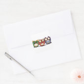 Uilen Hoot See Speak Hoor No Evil Vierkante Sticker (Envelop)