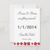 Uilen in de liefde Save the Date Kaart (Achterkant)